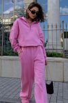 Solid-Color-Zipper-Front-Sweatershirt-Two-piece-Set-2