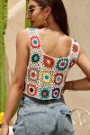 SquareneckCutoutCrochetedTankTop1