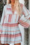 Striped-Print-Patchwork-Tiered-Dress-4