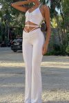 Tie-back-Ruched-Crop-Top-High-Waist-Flares-Long-Pants-Set-5