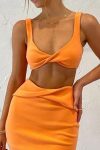 Twisted-Front-Crop-Top-High-Waist-Slit-Skirt-Suits-2