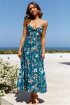 V-Neck-Floral-Print-Ruched-Cami-Dress-2