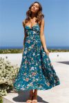 V-Neck-Floral-Print-Ruched-Cami-Dress-2