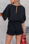 V-Neck-Short-Sleeve-Tie-waisted-Rompers-6