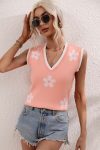 V-Neck-Sleeveless-Floral-Knit-Tops-18