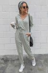 V-Neck-Solid-Color-Tie-Waist-Jumpsuits-8