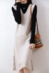 V-Neck-Solid-Color-Wool-Tank-Dress-1