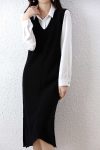 V-Neck-Solid-Color-Wool-Tank-Dress-1