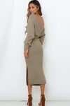 V-Neck-Tie-Front-Knitted-Midi-Dress-4