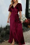 Velvet-V-Neck-Strappy-Slit-Dress-4