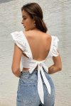 White-Ruffled-Tie-Back-Crop-Top-2