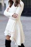 White-Turtleneck-Cable-Knit-Ruffled-Mini-Dress-2